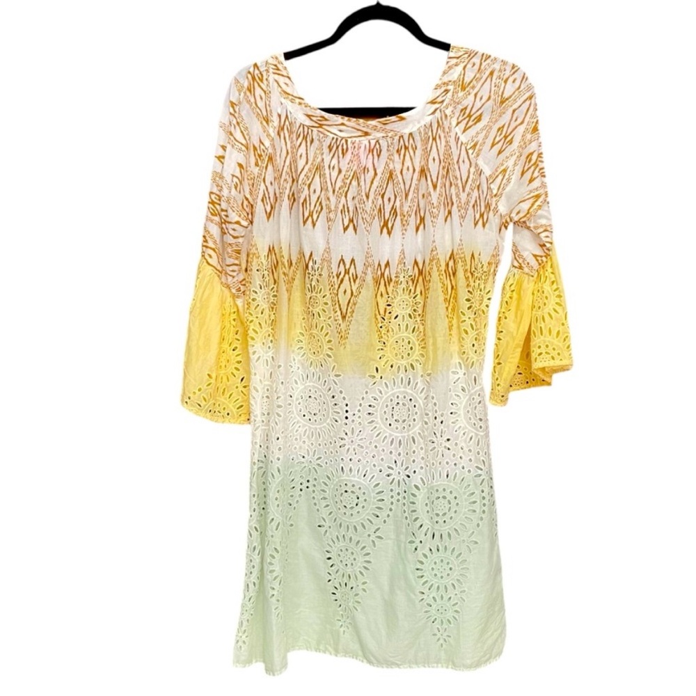 Cake Couture Eyelate Bell Sleeves Mini Dress Tunic Swim Cover Size‎ M - Picture 4 of 15